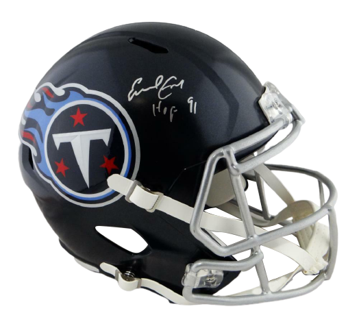 Earl Campbell Tennessee Titans Signed F/S Speed Helmet w/ HOF (JSA COA)