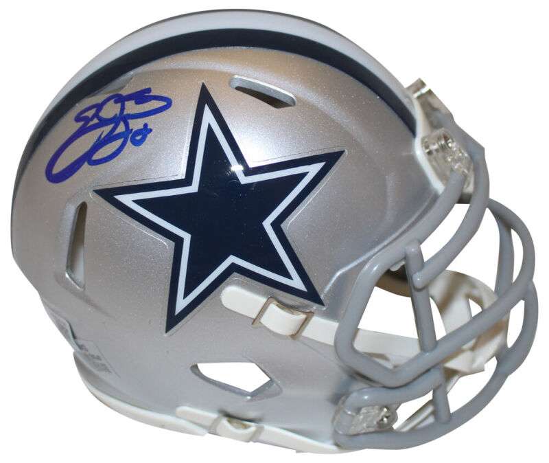 Emmitt Smith Autographed Dallas Cowboys Speed Mini Helmet Beckett 37343