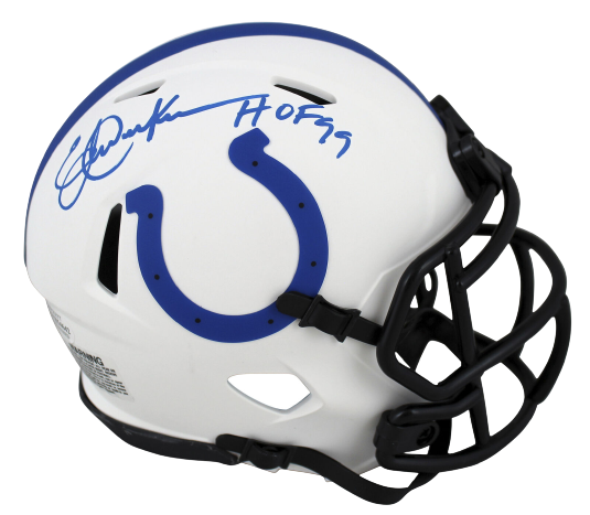 Eric Dickerson Indianapolis Colts HOF 99 Authentic Lunar Speed Mini Helmet BAS COA (Baltimore)