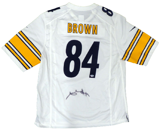 Antonio Brown Pittsburgh Steelers Signed White Nike Jersey Size XL 126636 (BAS COA)