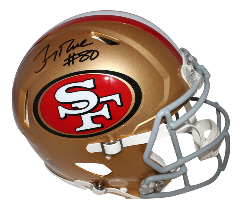 Jerry Rice Autographed San Francisco 49ers Authentic Speed Helmet FAN 39350