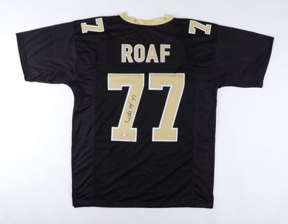 WILLIE ROAF SIGNED AUTOGRAPHED NEW ORLEANS SAINTS CUSTOM JERSEY PSA COA