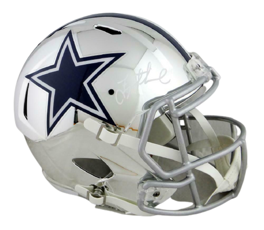 Troy Aikman Dallas Cowboys Autographed F/S Chrome Helmet- (BAS COA)