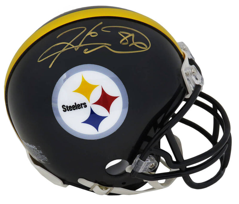 Hines Ward Pittsburgh Steelers Signed Pittsburgh Steelers Riddell Mini Helmet (SCHWARTZ)