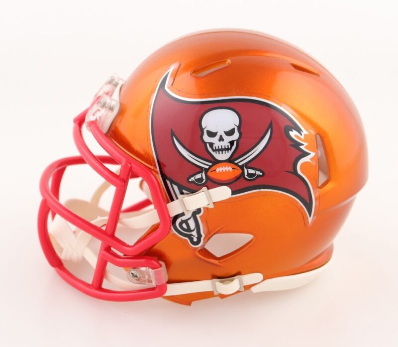 JEFF GARCIA AUTOGRAPHED TAMPA BAY BUCCANEERS FLASH MINI HELMET PSA COA