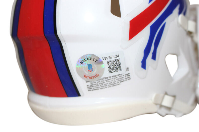 Stefon Diggs Autographed/Signed Buffalo Bills Speed Mini Helmet Beckett 37039
