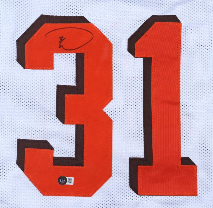 DONTE WHITNER SIGNED AUTOGRAPHED CLEVELAND BROWNS CUSTOM JERSEY BECKETT COA
