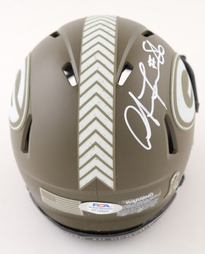 ANTONIO FREEMAN AUTOGRAPHED GREEN BAY PACKERS STS MINI HELMET PSA COA