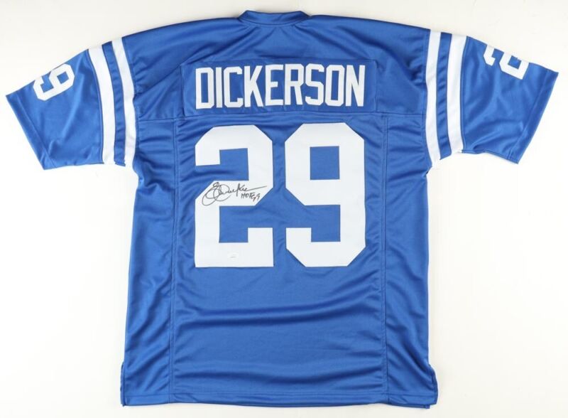 Eric Dickerson Autographed LA Rams Custom Jersey