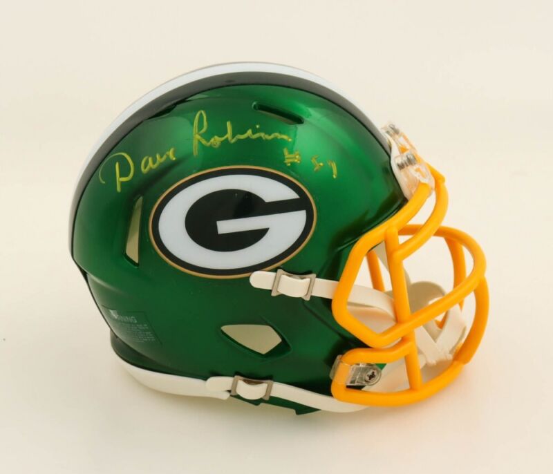 Green Bay store Packers Autographed Throwback Helmet