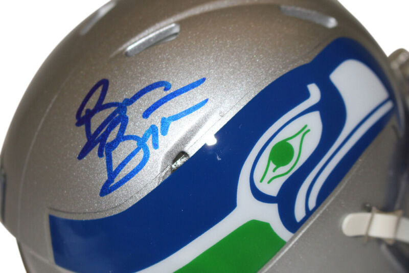 Brian Bosworth Signed Seattle Seahawks '83-'01 Speed Mini Helmet BAS 40067