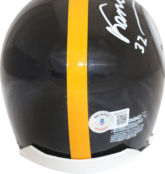 Franco Harris Signed Pittsburgh Steelers VSR4 63-76 Mini Helmet SB MVP BAS 39668