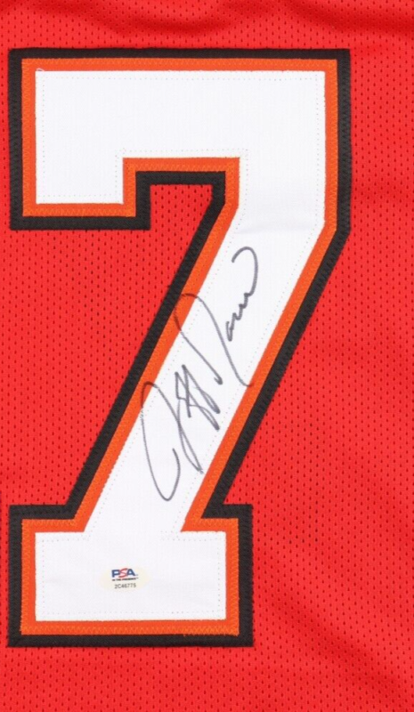 JEFF GARCIA SIGNED AUTOGRAPHED TAMPA BAY BUCCANEERS CUSTOM JERSEY PSA COA