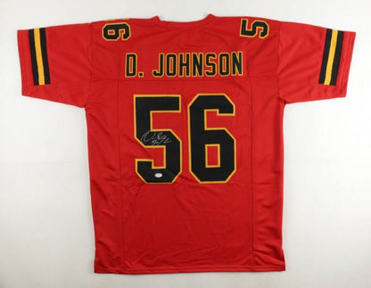 DERRICK JOHNSON SIGNED AUTOGRAPHED KANSAS CITY CHIEFS JERSEY BECKETT COA