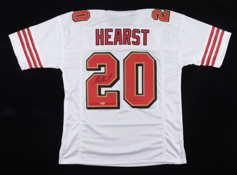 GARRISON HEARST SIGNED AUTOGRAPHED SAN FRANCISCO 49ERS CUSTOM JERSEY PSA COA