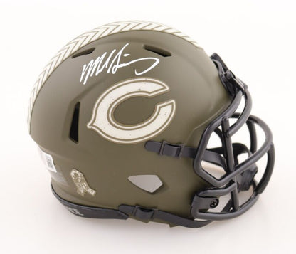 MIKE SINGLETARY SIGNED AUTOGRAPHED CHICAGO BEARS STS MINI HELMET BECKETT COA