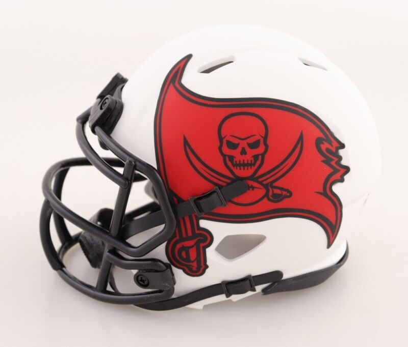 JEFF GARCIA AUTOGRAPHED TAMPA BAY BUCCANEERS LUNAR MINI HELMET PSA COA