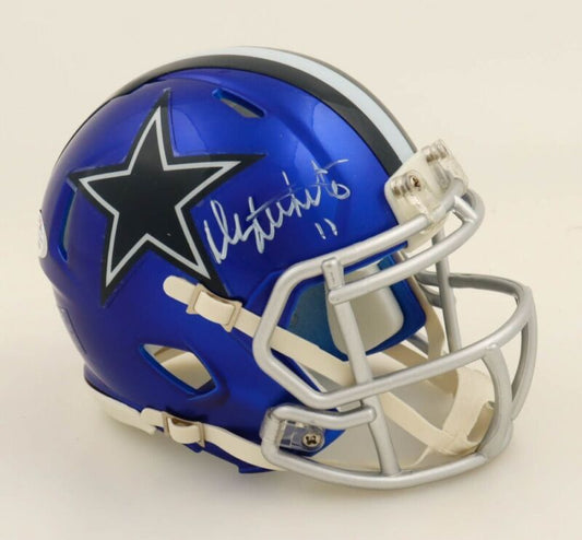 DANNY WHITE SIGNED AUTOGRAPHED DALLAS COWBOYS FLASH MINI HELMET PSA COA