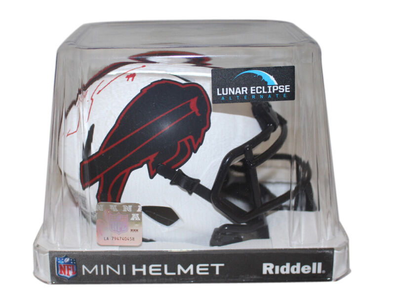 Tremaine Edmunds Autographed Buffalo Bills Lunar Mini Helmet Beckett 38293