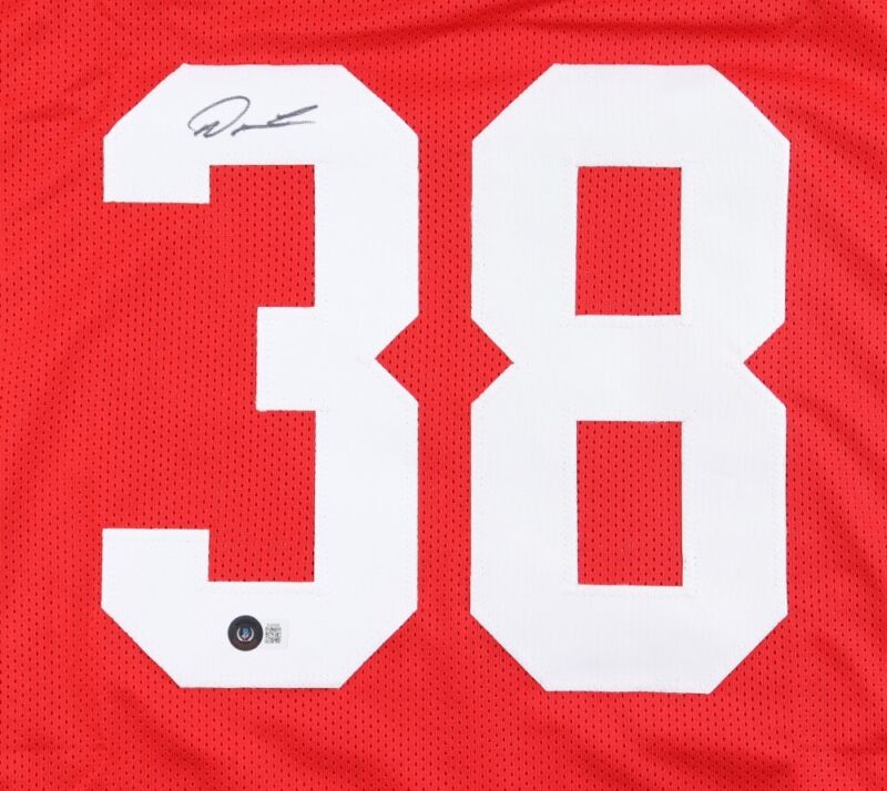 DEOMMODORE LENOIR AUTOGRAPHED SAN FRANCISCO 49ERS CUSTOM JERSEY BECKETT COA