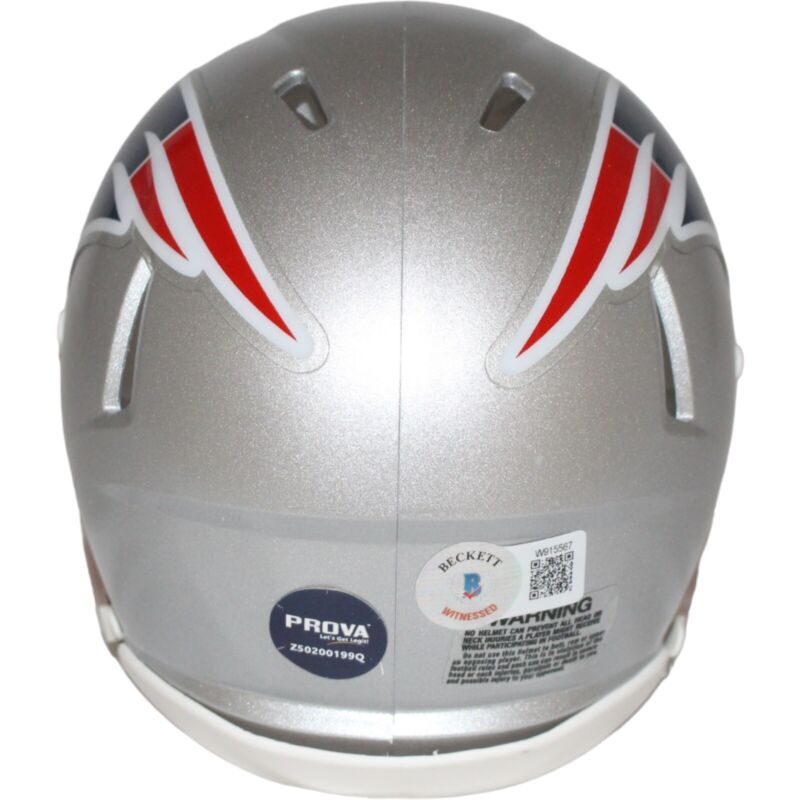 Danny Amendola Signed New England Patriots Speed Mini Helmet Beckett 42410