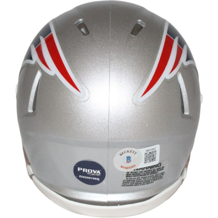 Danny Amendola Signed New England Patriots Speed Mini Helmet Beckett 42410