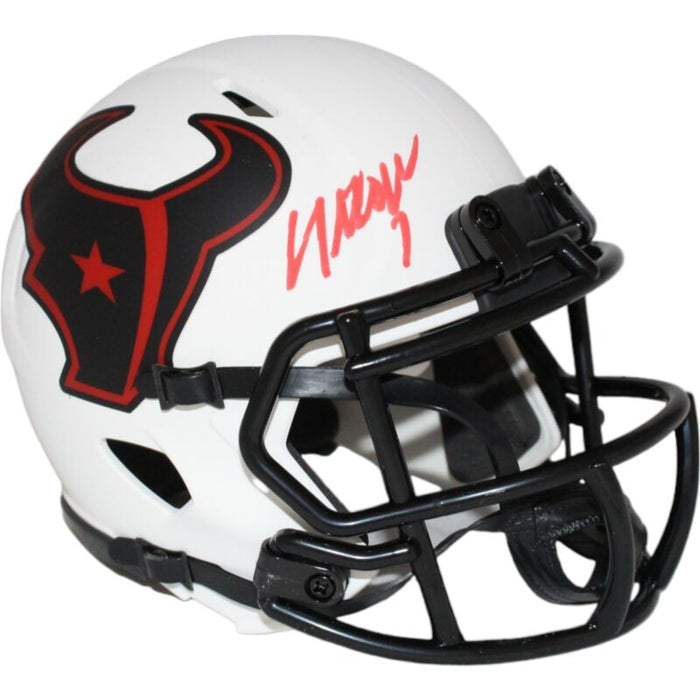 CJ Stroud Autographed Houston Texans Lunar Mini Helmet FAN 42580