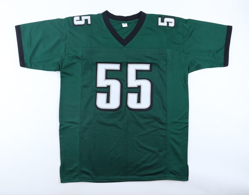 BRANDON GRAHAM SIGNED AUTOGRAPHED PHILADELPHIA EAGLES CUSTOM JERSEY BECKETT COA