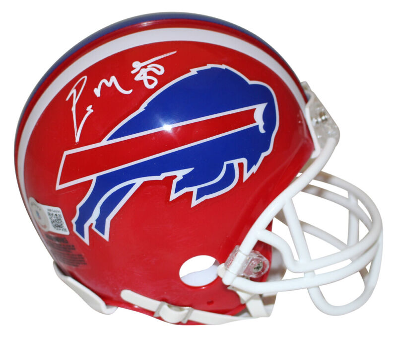 Eric Moulds Autographed Buffalo Bills 1987-01 VSR4 Mini Helmet Beckett 35587