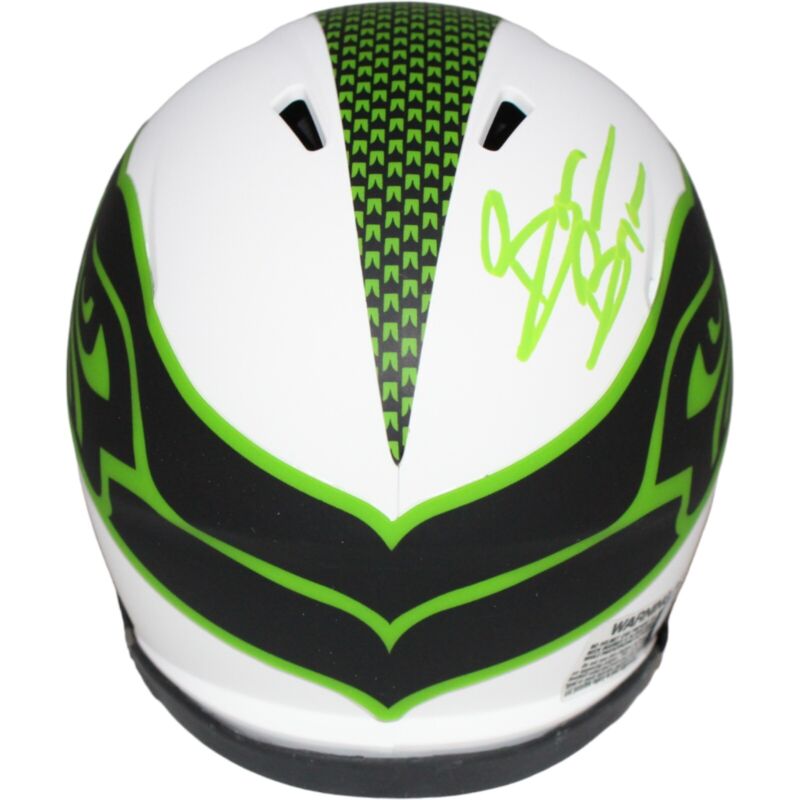 Brian Bosworth Autographed Seattle Seahawks Lunar Mini Helmet BAS 40061