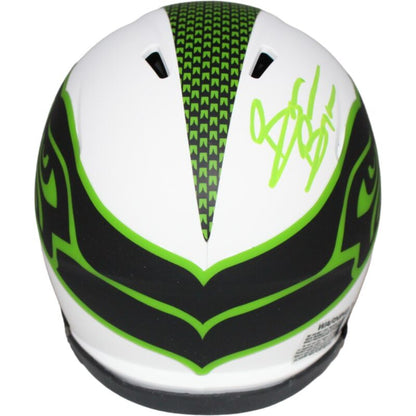 Brian Bosworth Autographed Seattle Seahawks Lunar Mini Helmet BAS 40061