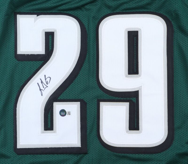 LEGARRETTE BLOUNT SIGNED AUTOGRAPHED PHILLY EAGLES CUSTOM JERSEY BECKETT COA