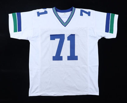 WALTER JONES SIGNED AUTOGRAPHED SEATTLE SEAHAWKS CUSTOM JERSEY JSA COA