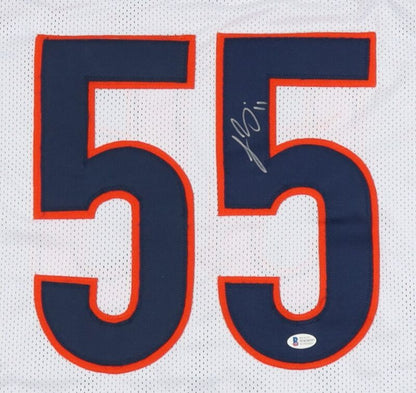 LANCE BRIGGS SIGNED AUTOGRAPHED CHICAGO BEARS CUSTOM JERSEY BECKETT COA
