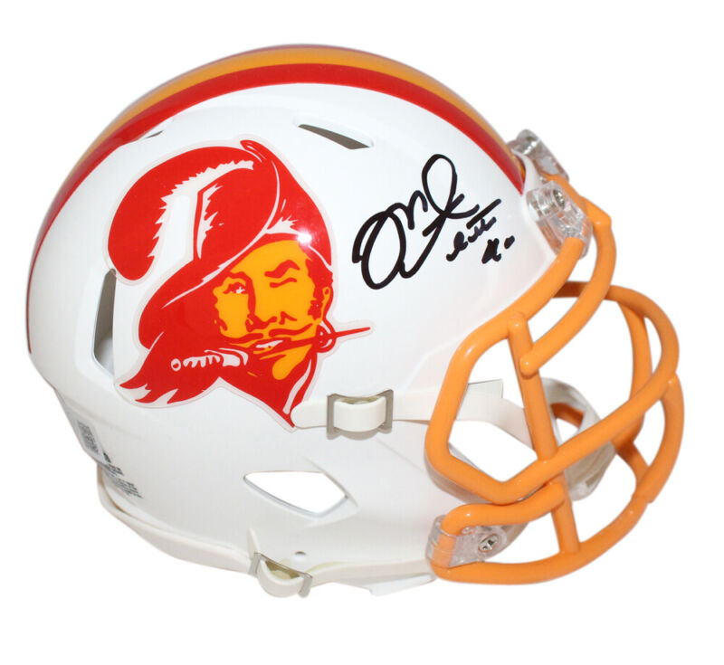 Mike Alstott Signed Tampa Bay Buccaneers TB Mini Helmet Beckett 40314