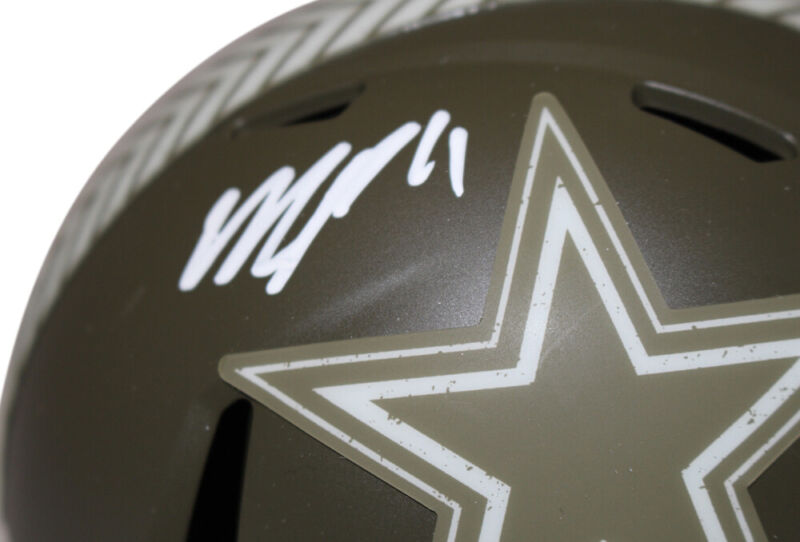 Micah Parsons Autographed Dallas Cowboys Salute Mini Helmet FAN 39046
