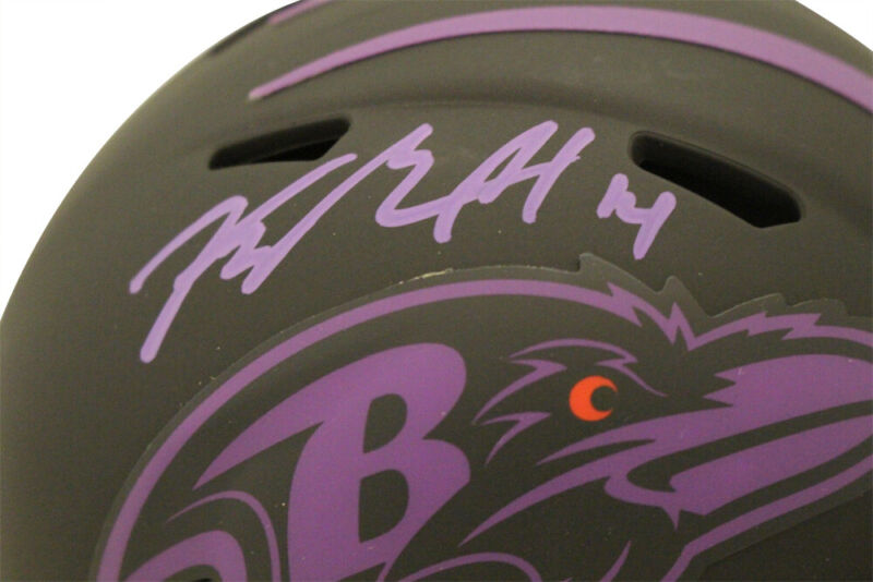 Kyle Hamilton Signed Baltimore Ravens Eclipse Speed Mini Helmet JSA 38918