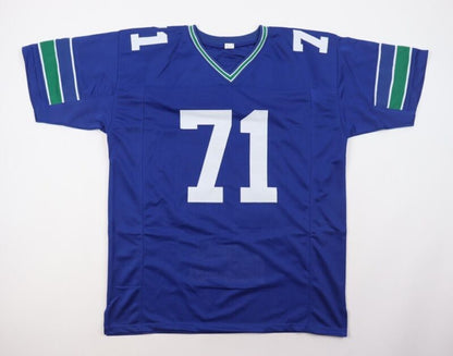 WALTER JONES SIGNED AUTOGRAPHED SEATTLE SEAHAWKS CUSTOM STAT JERSEY JSA COA