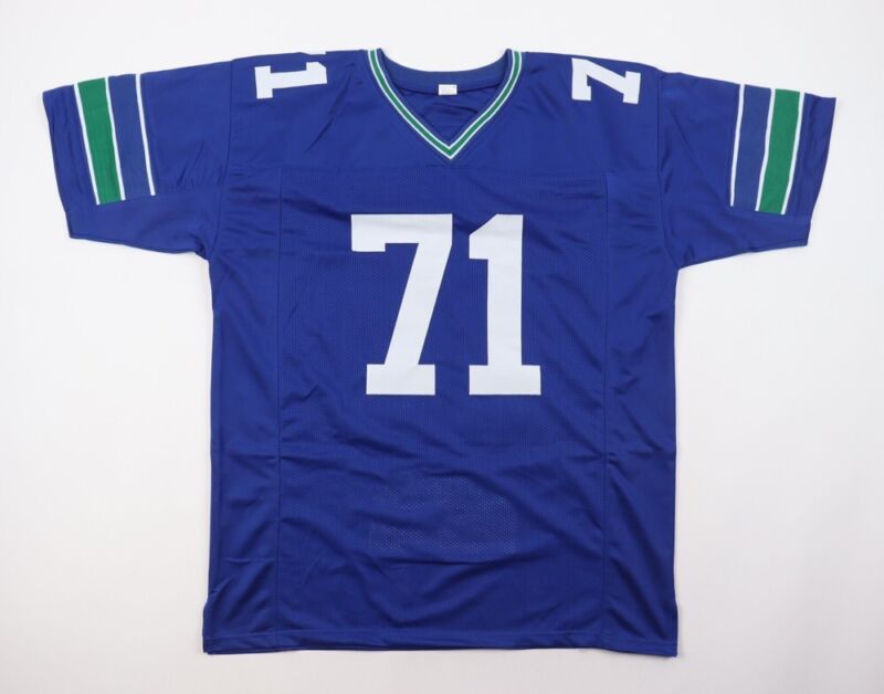 WALTER JONES SIGNED AUTOGRAPHED SEATTLE SEAHAWKS CUSTOM STAT JERSEY JSA COA