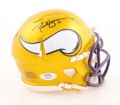 RICH GANNON SIGNED AUTOGRAPHED MINNESOTA VIKINGS FLASH MINI HELMET PSA COA