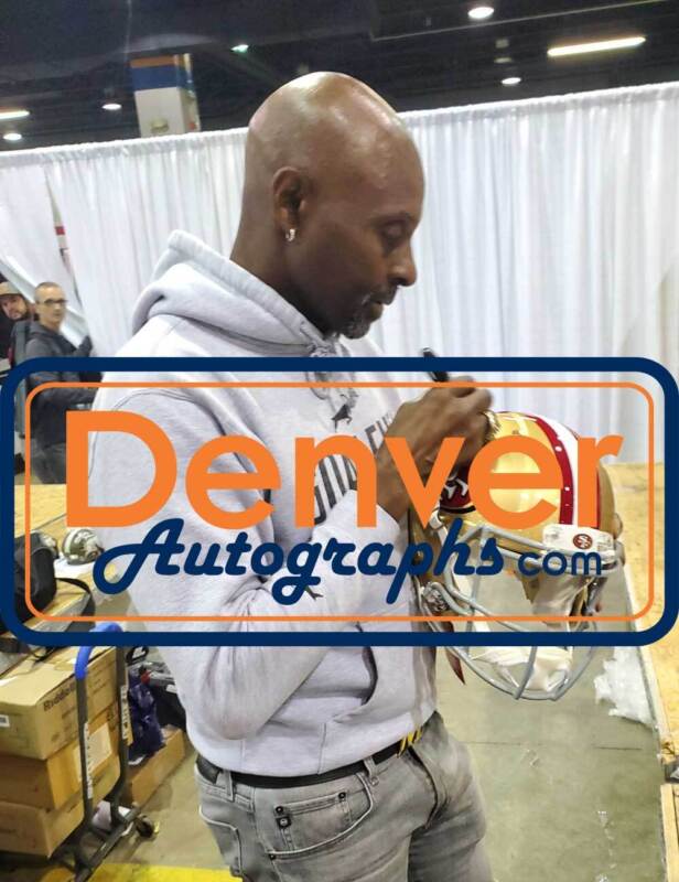 Jerry Rice Autographed San Francisco 49ers Authentic Speed Helmet FAN 39350