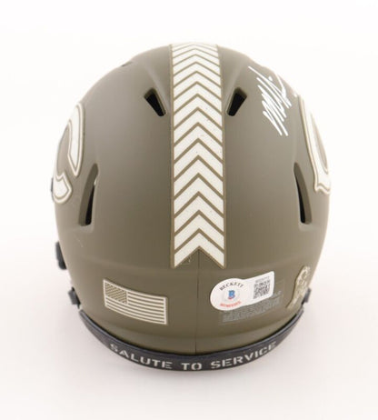 MIKE SINGLETARY SIGNED AUTOGRAPHED CHICAGO BEARS STS MINI HELMET BECKETT COA