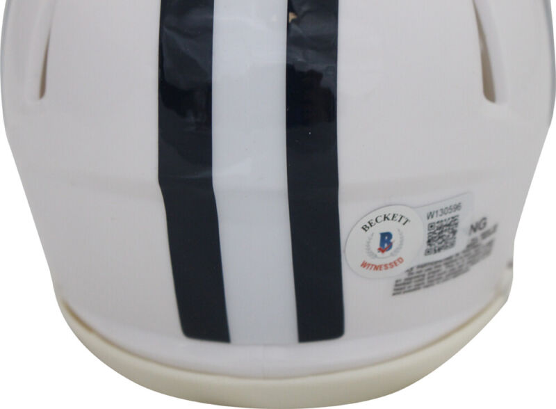 Dak Prescott Autographed Dallas Cowboys 2022 Alt Mini Helmet Beckett 39761