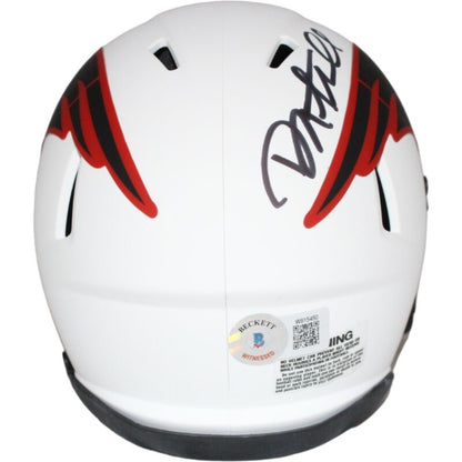 Danny Amendola Signed New England Patriots Lunar Mini Helmet Beckett 42405