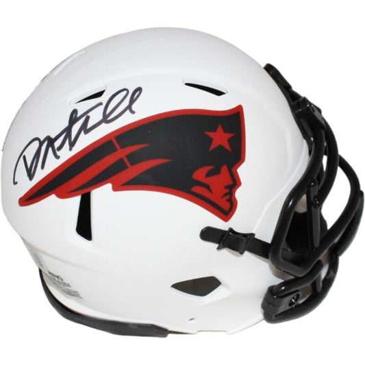 Danny Amendola Signed New England Patriots Lunar Mini Helmet Beckett 42405