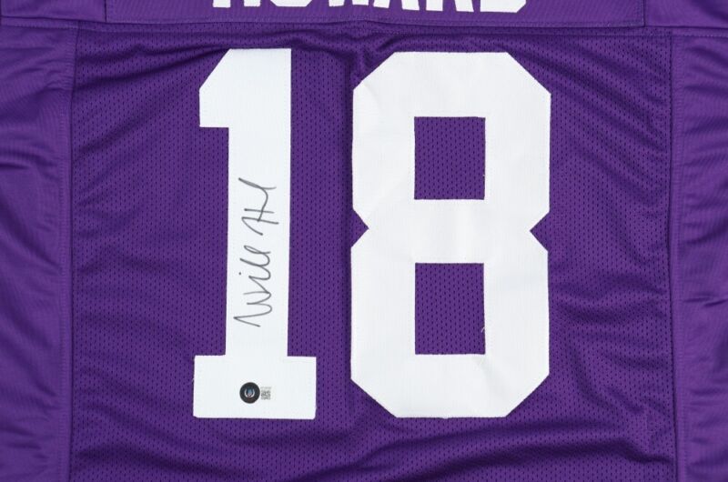 WILL HOWARD SIGNED AUTOGRAPHED KANSAS STATE WILDCATS CUSTOM JERSEY BECKETT COA