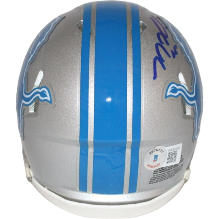 Tj Hockenson Autographed Detroit Lions Speed Mini Helmet Beckett 42461
