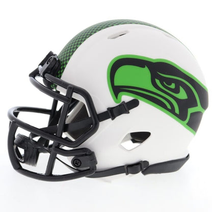 WALTER JONES SIGNED AUTOGRAPHED SEATTLE SEAHAWKS LUNAR MINI HELMET JSA COA