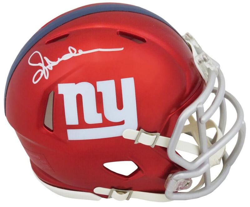 OTTIS ANDERSON SIGNED AUTOGRAPHED NEW YORK GIANTS FLASH MINI HELMET JSA COA