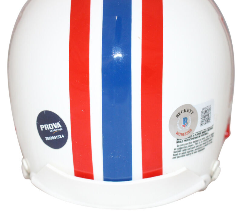 Warren Moon Signed Houston Oilers '81-'98 VSR4 Mini Helmet BAS 40177